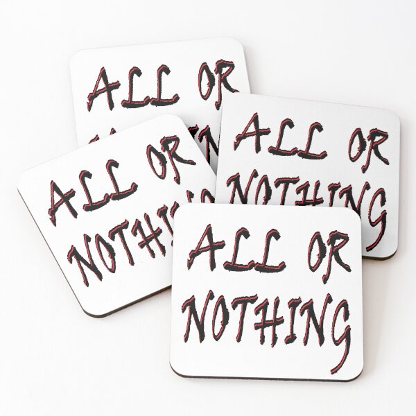 Item preview, Inscription red and black ALL OR NOTHING designed and sold by Murza.