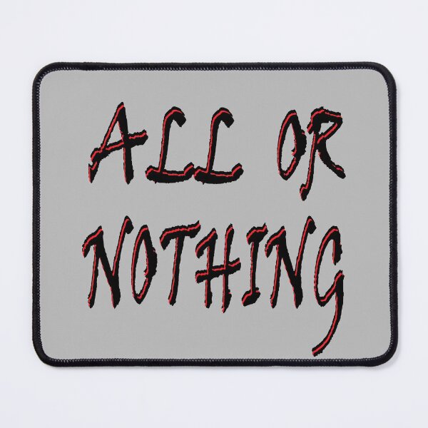 Item preview, Inscription red and black ALL OR NOTHING designed and sold by Murza.