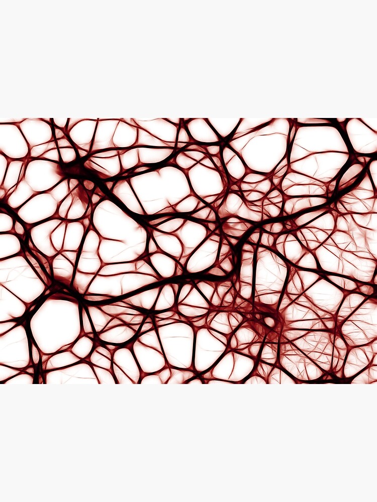 Red Neurons Poster For Sale By Zip Zup Redbubble