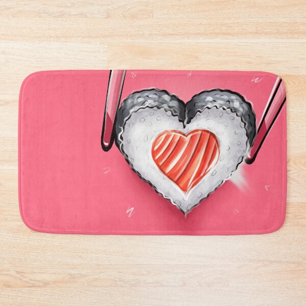 Item preview, Sushi love heart digital painting designed and sold by xeniaskazka.