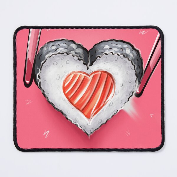 Item preview, Sushi love heart digital painting designed and sold by xeniaskazka.