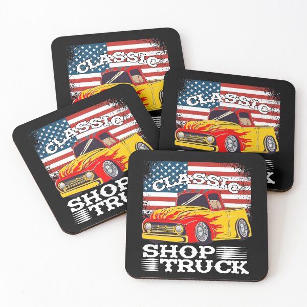Item preview, Classic Pickup Truck Customized Vintage Shop Truck Street Rod Flag designed and sold by CharJens.