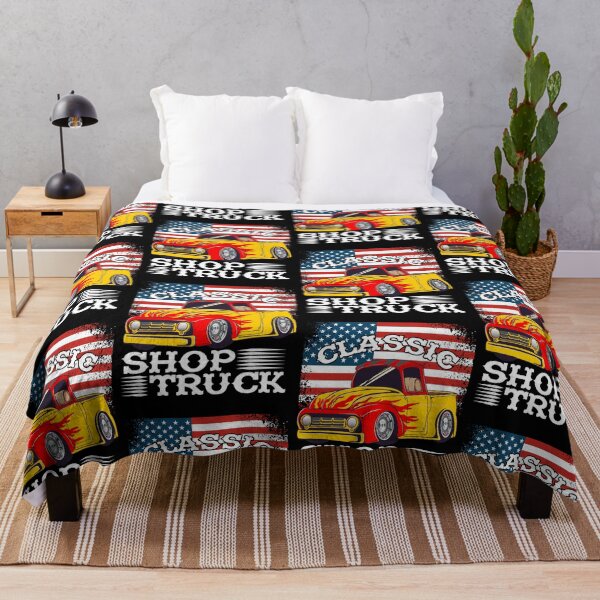 Item preview, Classic Pickup Truck Customized Vintage Shop Truck Street Rod Flag designed and sold by CharJens.