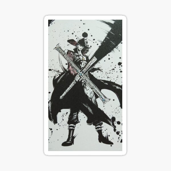 One Piece Dracule Mihawk Logo , One Piece Sticker for Sale by  CREATIVE-ANIME