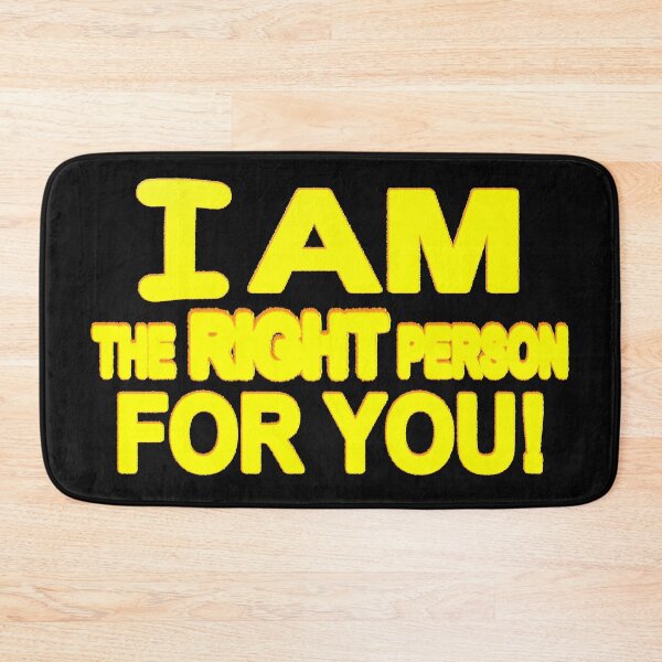 Item preview, Cute Expression Artwork Design "The Right Person". Buy Now designed and sold by Health And Fitness Posts e-Store.