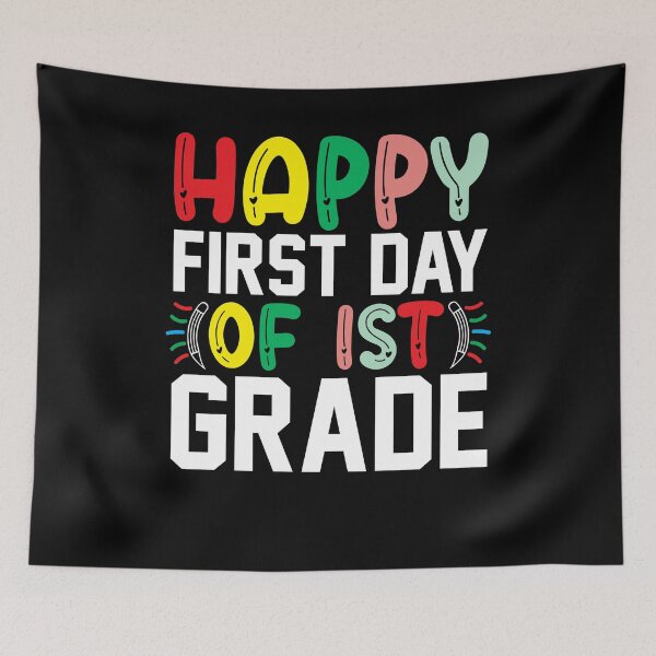 Item preview, Happy First Day Of First Grade Hello 1st Grade Back to School designed and sold by tjred01.