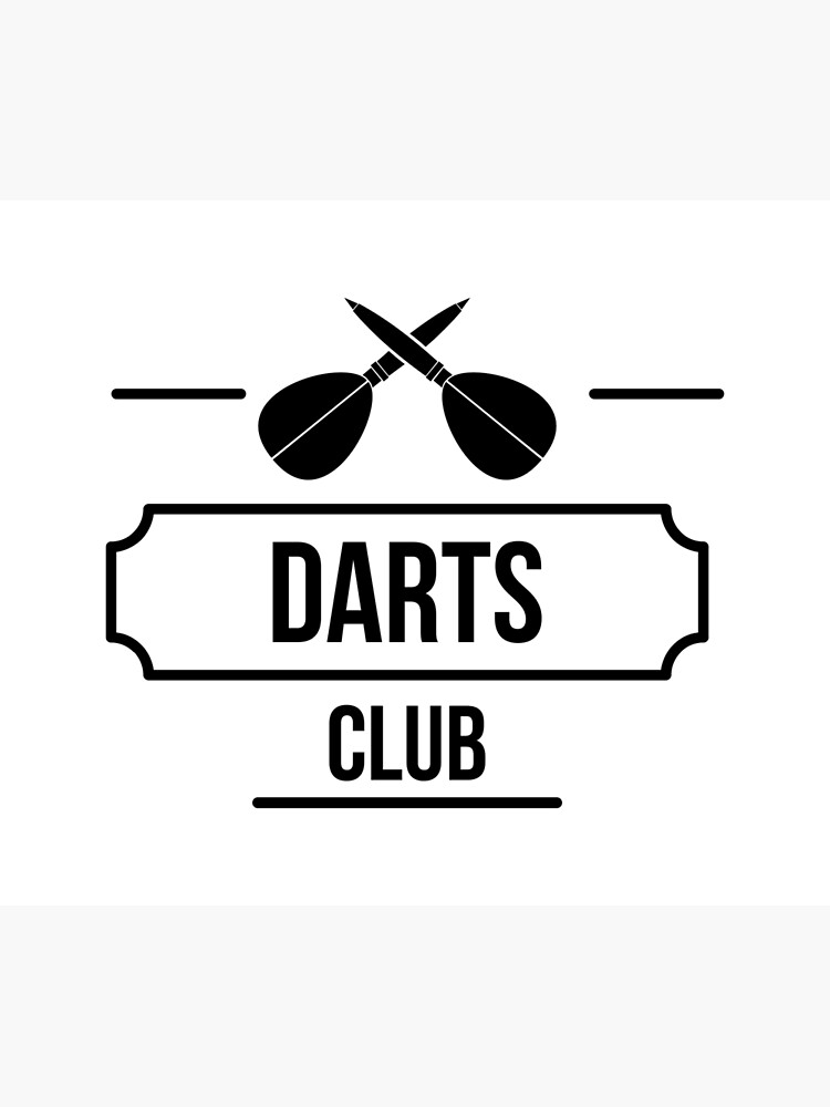 "Darts Club 2.0 Black Logo" Poster for Sale by patsyrosedesign Redbubble