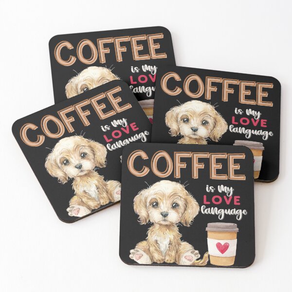 Item preview, Coffee is my love language- Labradoodle- Valentine designed and sold by Mumzy2many.