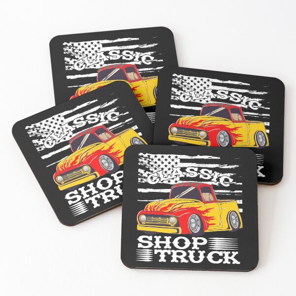 Item preview, Classic Pickup Truck Customized Vintage Shop Truck Street Rod Flag designed and sold by CharJens.