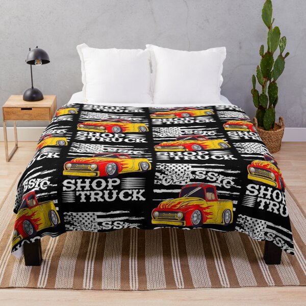 Item preview, Classic Pickup Truck Customized Vintage Shop Truck Street Rod Flag designed and sold by CharJens.