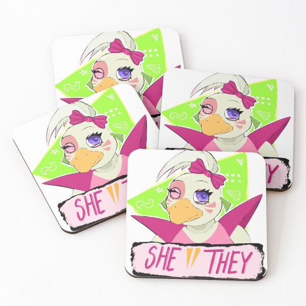Artikelvorschau, GLAMROCK CHICA PRONOUNS (FNAF SB) entworfen und verkauft von Marsdeusa.