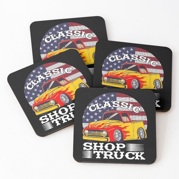 Item preview, Classic Pickup Truck Customized Vintage Shop Truck Street Rod Flag designed and sold by CharJens.