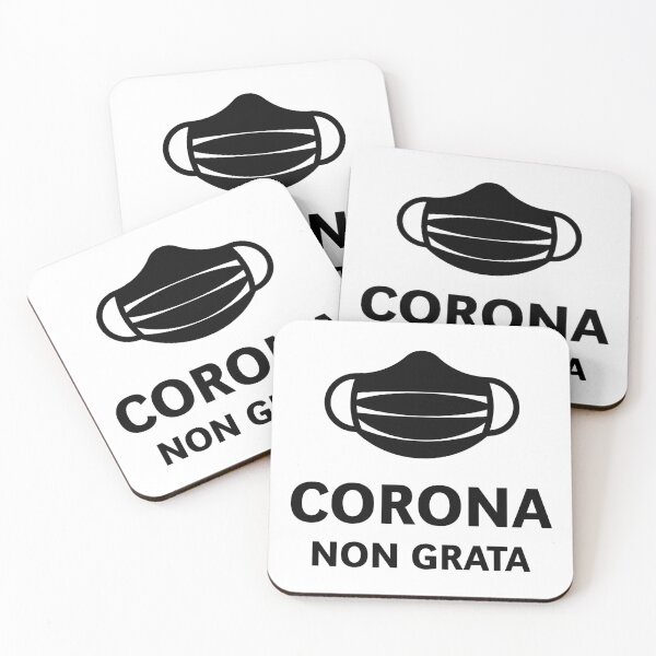 Item preview, Corona Non Grata (Corona Virus / COVID-19 / Black) designed and sold by Roderix.