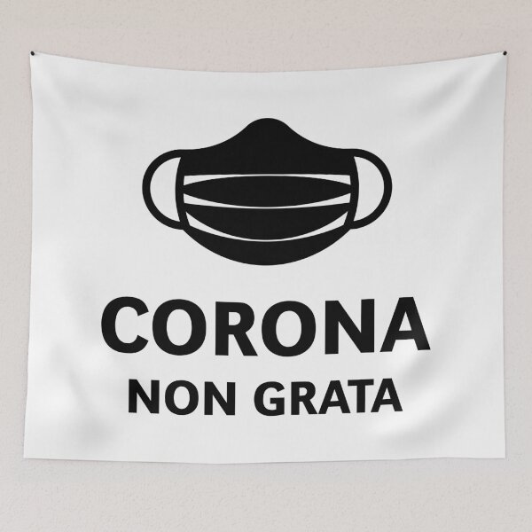 Item preview, Corona Non Grata (Corona Virus / COVID-19 / Black) designed and sold by Roderix.