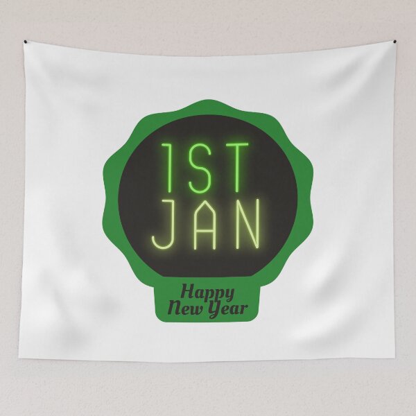 Item preview, Happy New Year 1st Jan designed and sold by kucingmaikan.