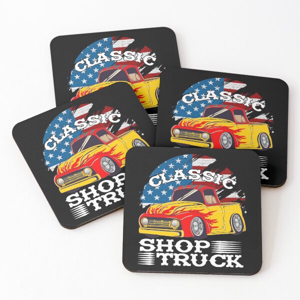 Item preview, Classic Pickup Truck Customized Vintage Shop Truck Street Rod Flag designed and sold by CharJens.