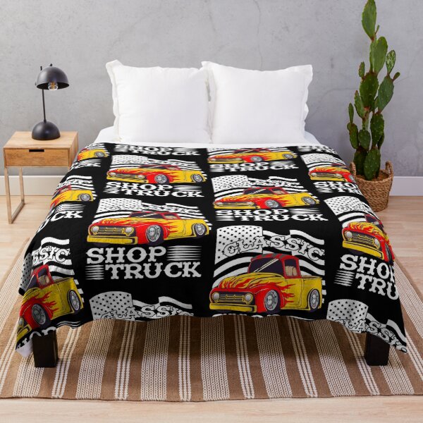 Item preview, Classic Pickup Truck Customized Vintage Shop Truck Street Rod Flag designed and sold by CharJens.