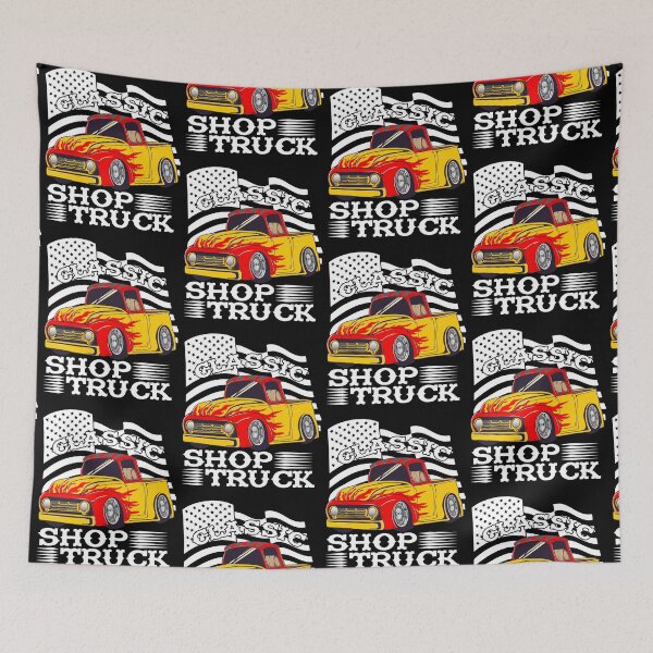 Item preview, Classic Pickup Truck Customized Vintage Shop Truck Street Rod Flag designed and sold by CharJens.