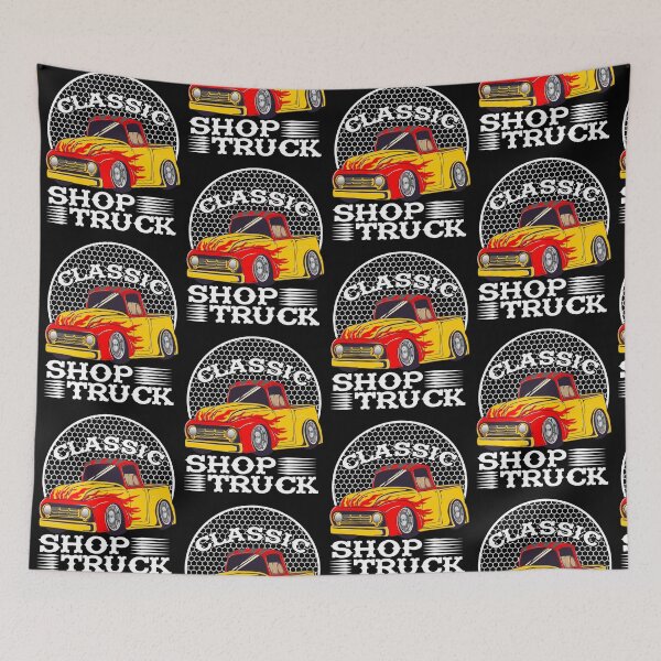 Item preview, Classic Pickup Truck Customized Vintage Shop Truck Street Rod Flag designed and sold by CharJens.
