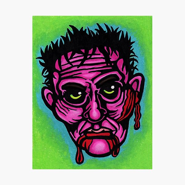 Pink Zombie Photographic Print