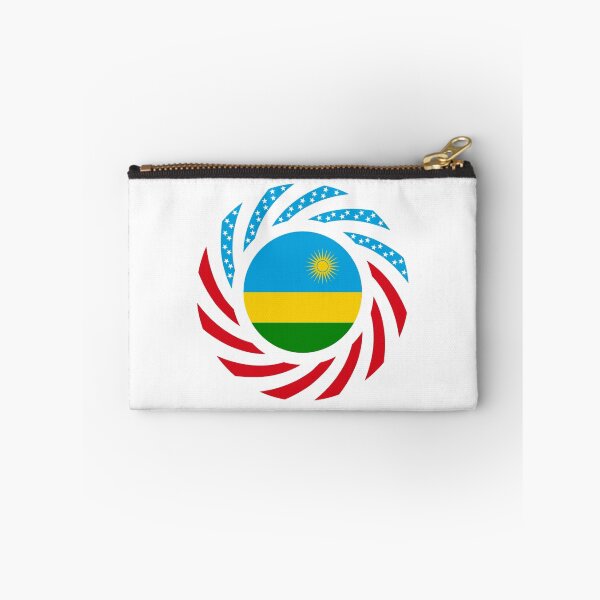 Item preview, Rwandan American Multinational Patriot Flag Series designed and sold by Carbon-Fibre Media.