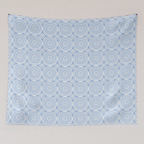 Item preview, Circle swirl pattern -  Blue designed and sold by PaintInTheNight.