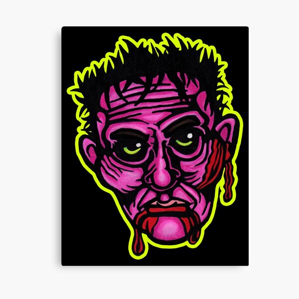 Pink Zombie - Die Cut Version Canvas Print