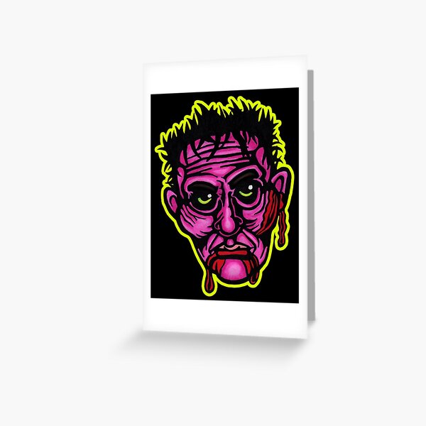 Pink Zombie - Die Cut Version Greeting Card
