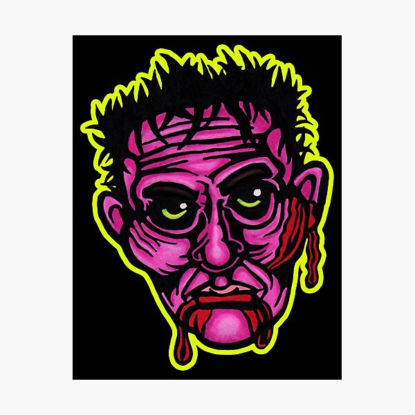Pink Zombie - Die Cut Version Photographic Print