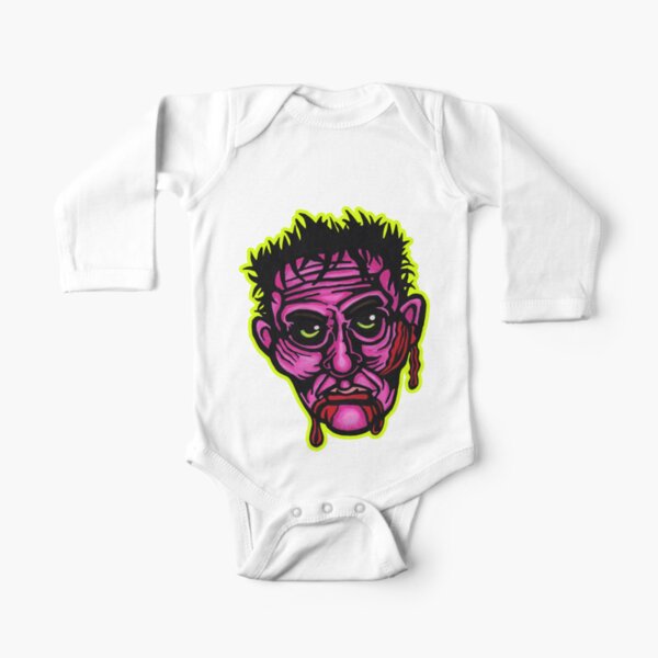 Pink Zombie - Die Cut Version Long Sleeve Baby One-Piece