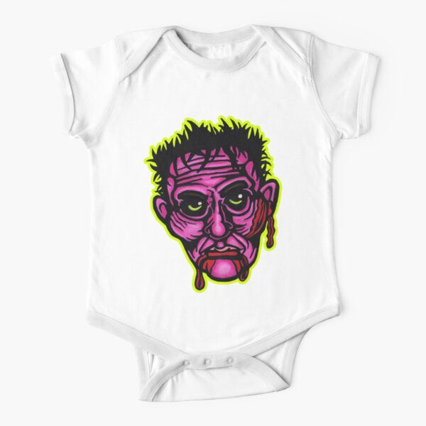 Pink Zombie - Die Cut Version Short Sleeve Baby One-Piece