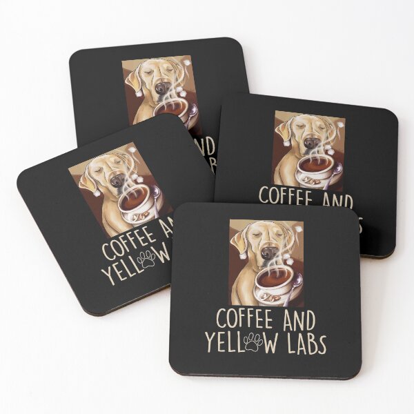 Item preview, Coffee And Yellow Labs Labrador Retriever Dog Caffeine Lover designed and sold by Dressed For  Duty.