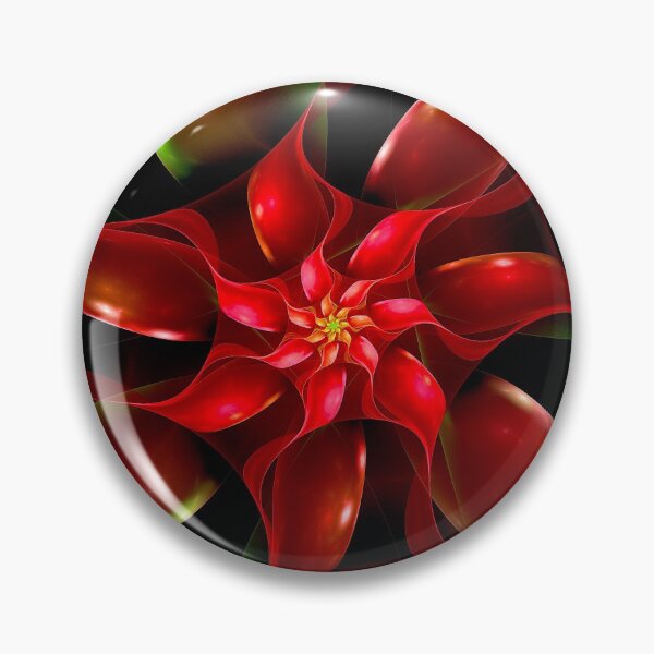 Item preview, Fractal Christmas Poinsettia designed and sold by wolfepaw.