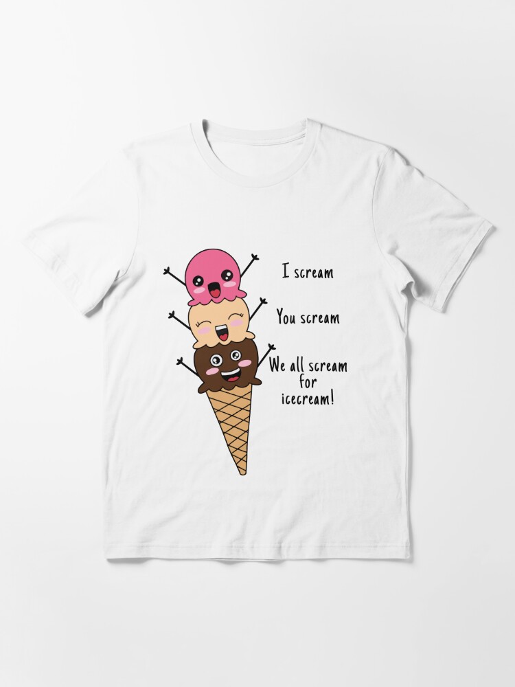 I Scream You Scream , We All Scream For Ice Cream Tote Bag for Sale by  Lallinda