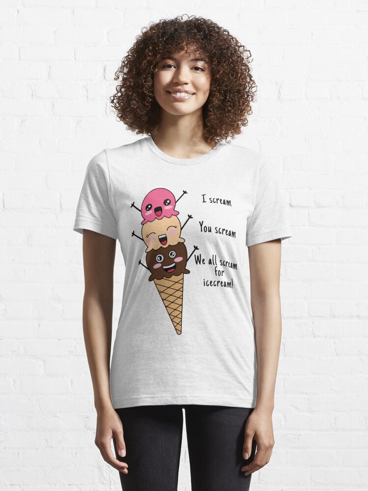 I Scream You Scream , We All Scream For Ice Cream Tote Bag for Sale by  Lallinda