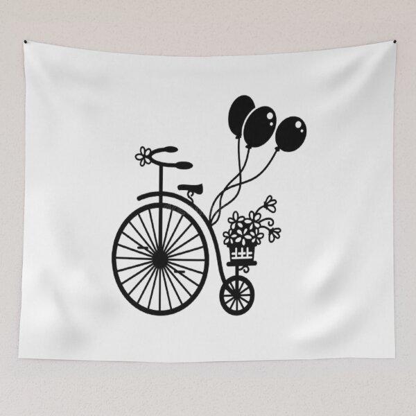 Item preview,  Old Bike Vintage Simple With Flowers  And nice Design For all Products designed and sold by potits-work.