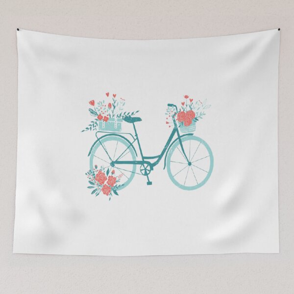 Item preview,   Old Bike Vintage Simple With Flowers  And nice Design For all Products designed and sold by potits-work.