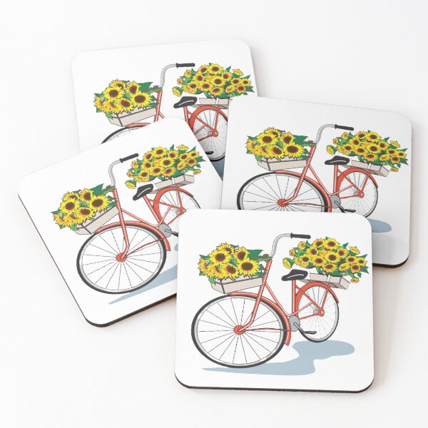 Item preview,  Old Bike Vintage Simple With Flowers  And nice Design For all Products designed and sold by potits-work.