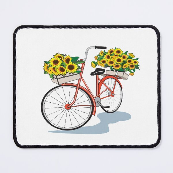 Item preview,  Old Bike Vintage Simple With Flowers  And nice Design For all Products designed and sold by potits-work.