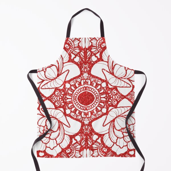 Item preview, Flower seamless pattern 1-red 2 designed and sold by Shazmina Shariffdeen.