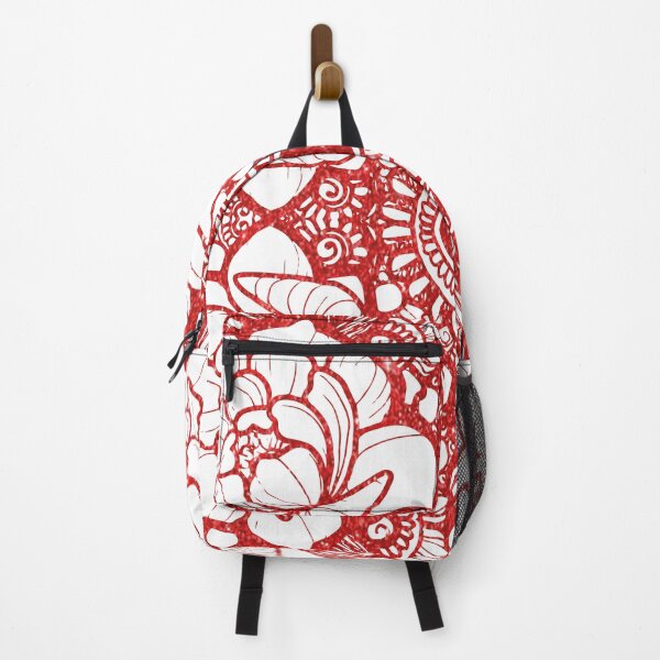 Item preview, Flower seamless pattern 1-red 2 designed and sold by Shazmina  Shariffdeen.