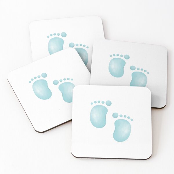 Item preview, Baby Feet, It's A Boy Collection, Cute Watercolor Art Decor For Baby Boy & Girl designed and sold by DearSunny.