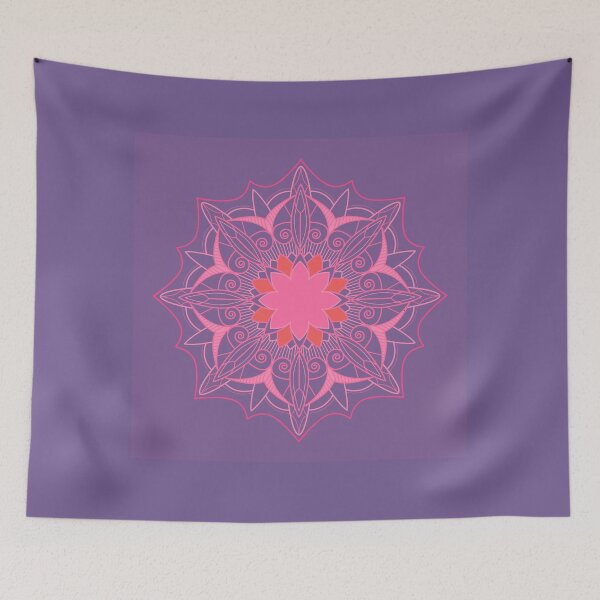 Item preview, Pink & Purple Mandala Art designed and sold by newburyboutique.