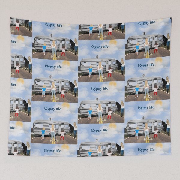 Item preview, Gypsy life roma caravan and horse designed and sold by amy greaves.
