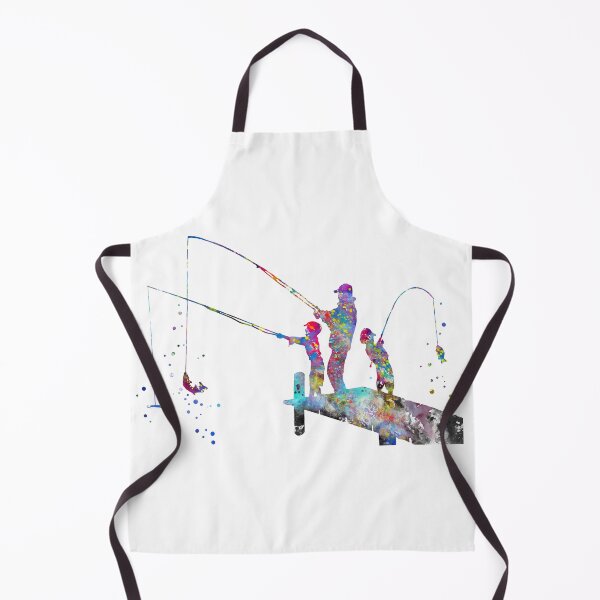 Item preview, Father with sons fishing designed and sold by Rosaliartbook.
