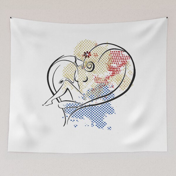 Item preview, Frau im Herz designed and sold by harietteh.