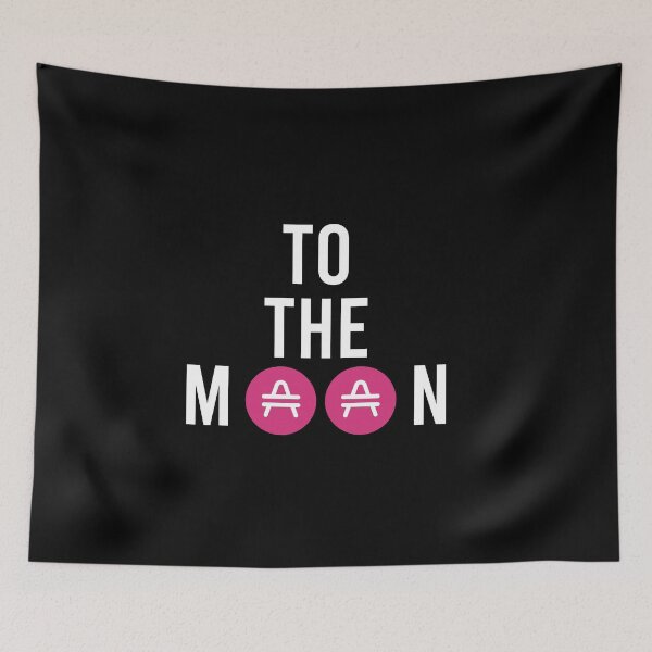 Item preview, AMP crypto logo fan to the moon  designed and sold by youssef9912.