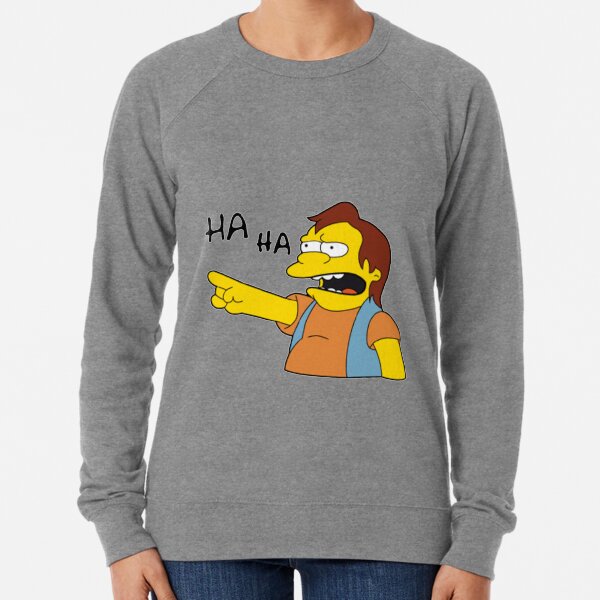 Nelson Muntz Simpsons Catchphrase Leichter Pullover