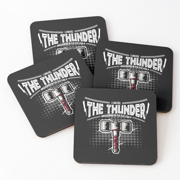Item preview, I can feel  the thunder underneath my feet - funny quotes designed and sold by VichallanStudio.
