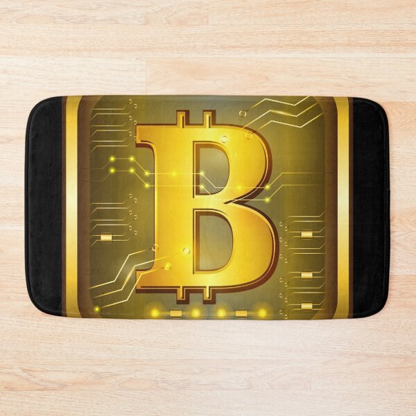 Item preview, Bitcoin crypto currency gold color designed and sold by ZieProject.